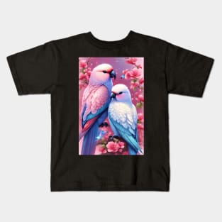 Beautiful love birds Kids T-Shirt